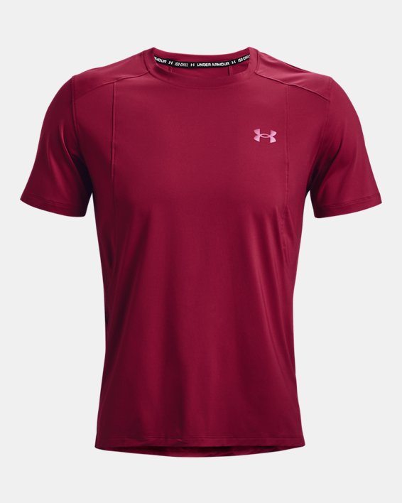 Men's UA Iso-Chill Run Laser T-Shirt, Pink, pdpMainDesktop image number 4